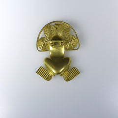 Spirals Frog Pendant/Brooch